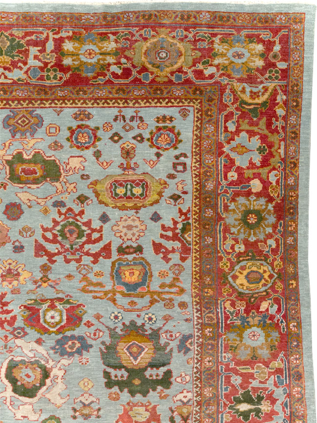 Antique Persian Mahal Large Room Size Carpet, No.31748 - Gsblank