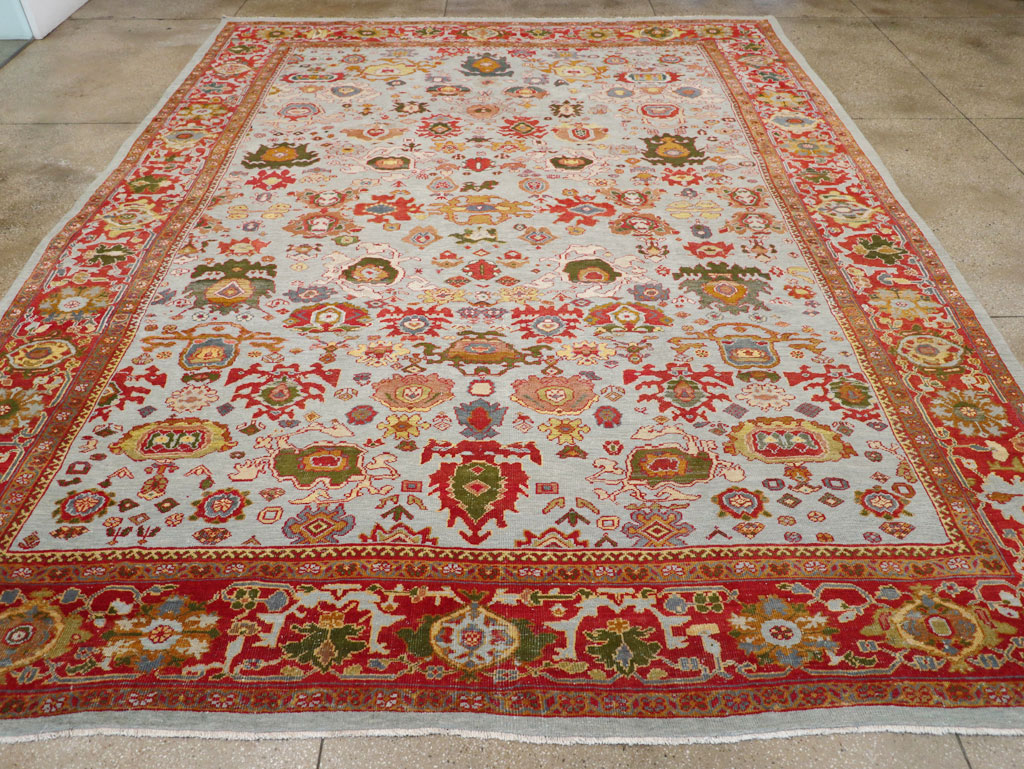 Antique Persian Mahal Large Room Size Carpet, No.31748 - Gsblank
