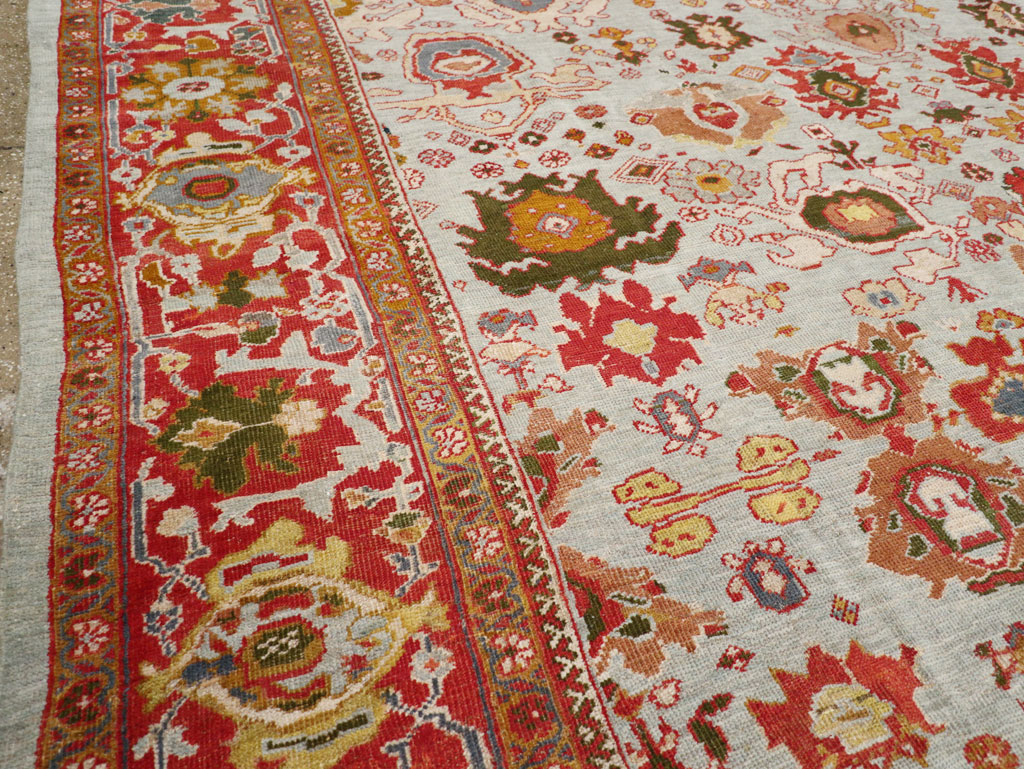 Antique Persian Mahal Large Room Size Carpet, No.31748 - Gsblank