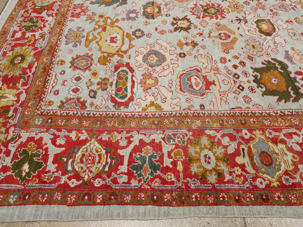 Antique Persian Mahal Large Room Size Carpet, No.31748 - Gsblank
