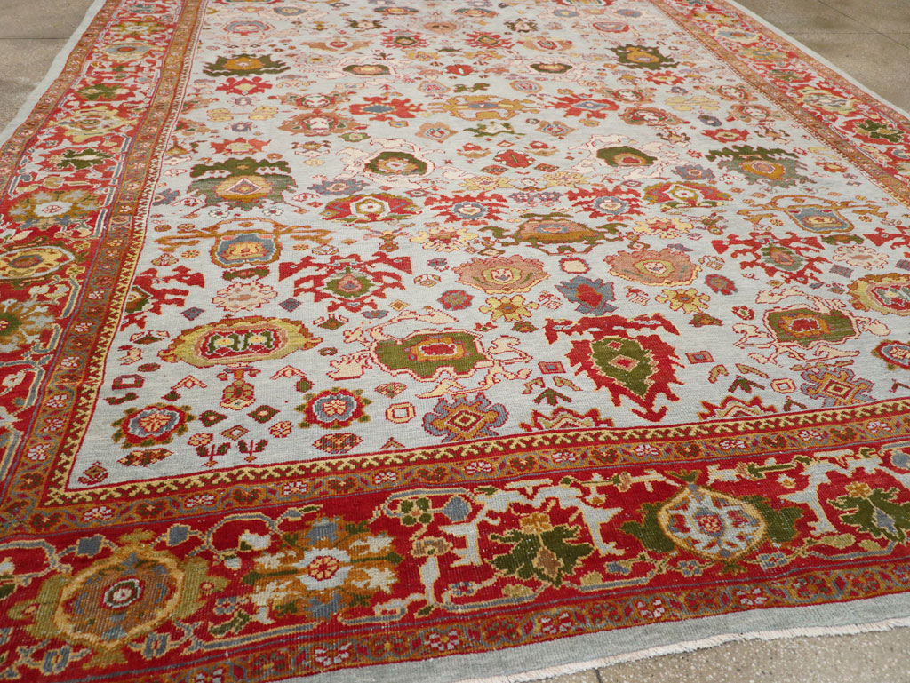 Antique Persian Mahal Large Room Size Carpet, No.31748 - Gsblank