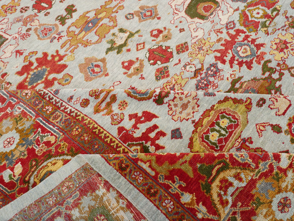 Antique Persian Mahal Large Room Size Carpet, No.31748 - Gsblank