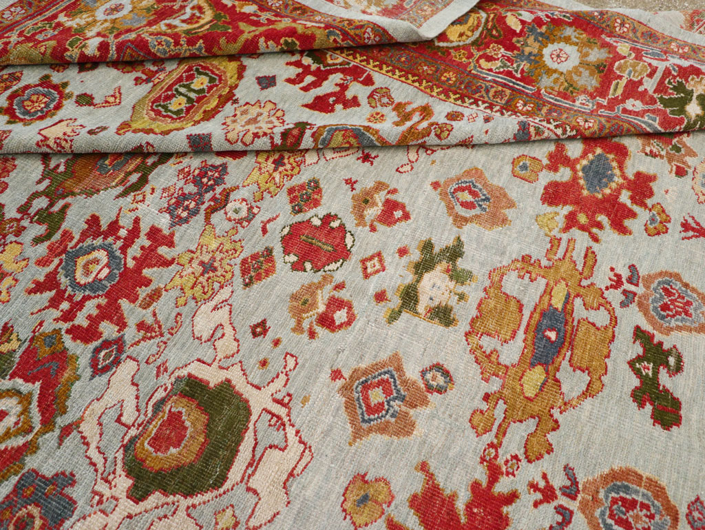 Antique Persian Mahal Large Room Size Carpet, No.31748 - Gsblank