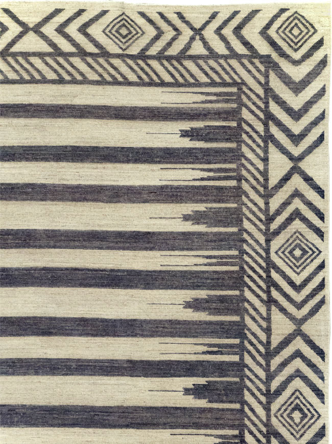 Modern East Turkestan Khotan Room Size Carpet, No.31758 - Gsblank