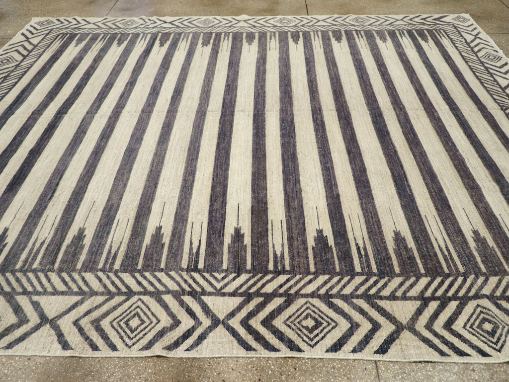 Modern East Turkestan Khotan Room Size Carpet, No.31758 - Gsblank