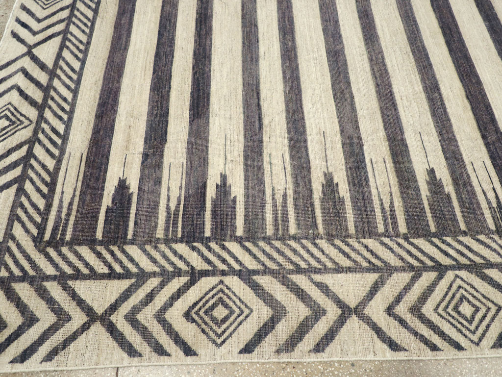 Modern East Turkestan Khotan Room Size Carpet, No.31758 - Gsblank