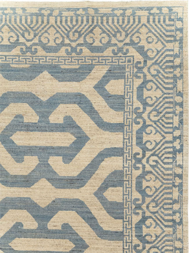 Modern East Turkestan Khotan Room Size Carpet, No.31759 - Gsblank