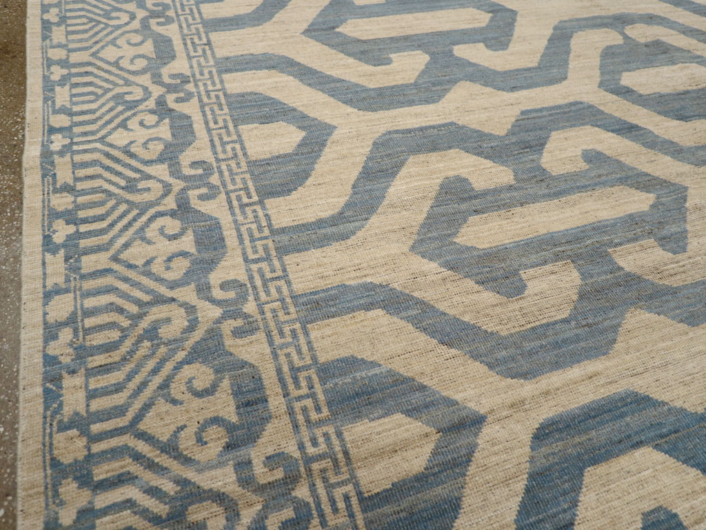 Modern East Turkestan Khotan Room Size Carpet, No.31759 - Gsblank