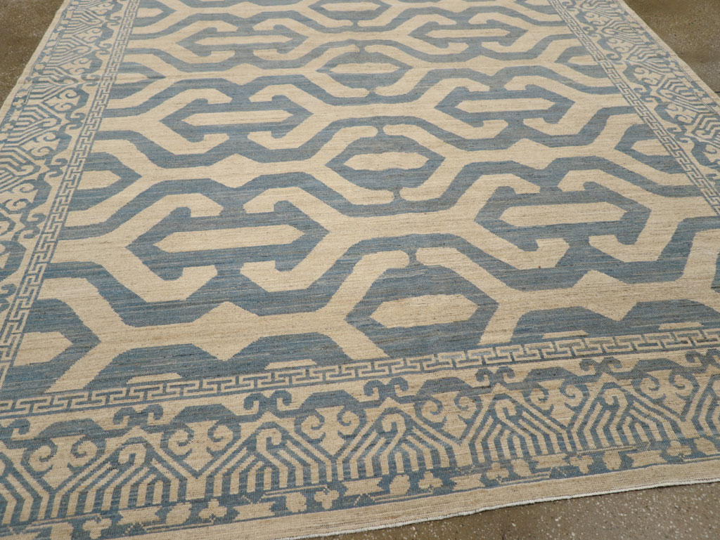 Modern East Turkestan Khotan Room Size Carpet, No.31759 - Gsblank