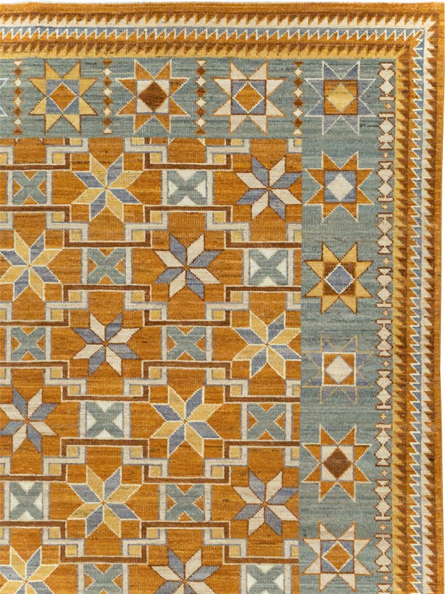 Modern East Turkestan Khotan Room Size Carpet, No.31760 - Gsblank