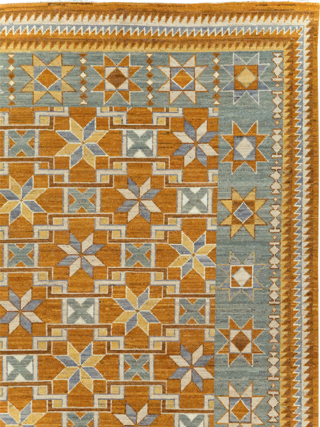 Modern East Turkestan Khotan Room Size Carpet, No.31760 - Gsblank