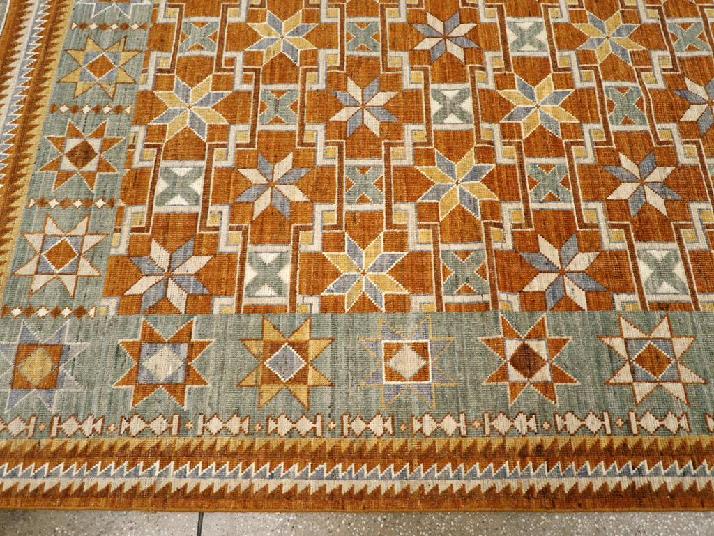 Modern East Turkestan Khotan Room Size Carpet, No.31760 - Gsblank