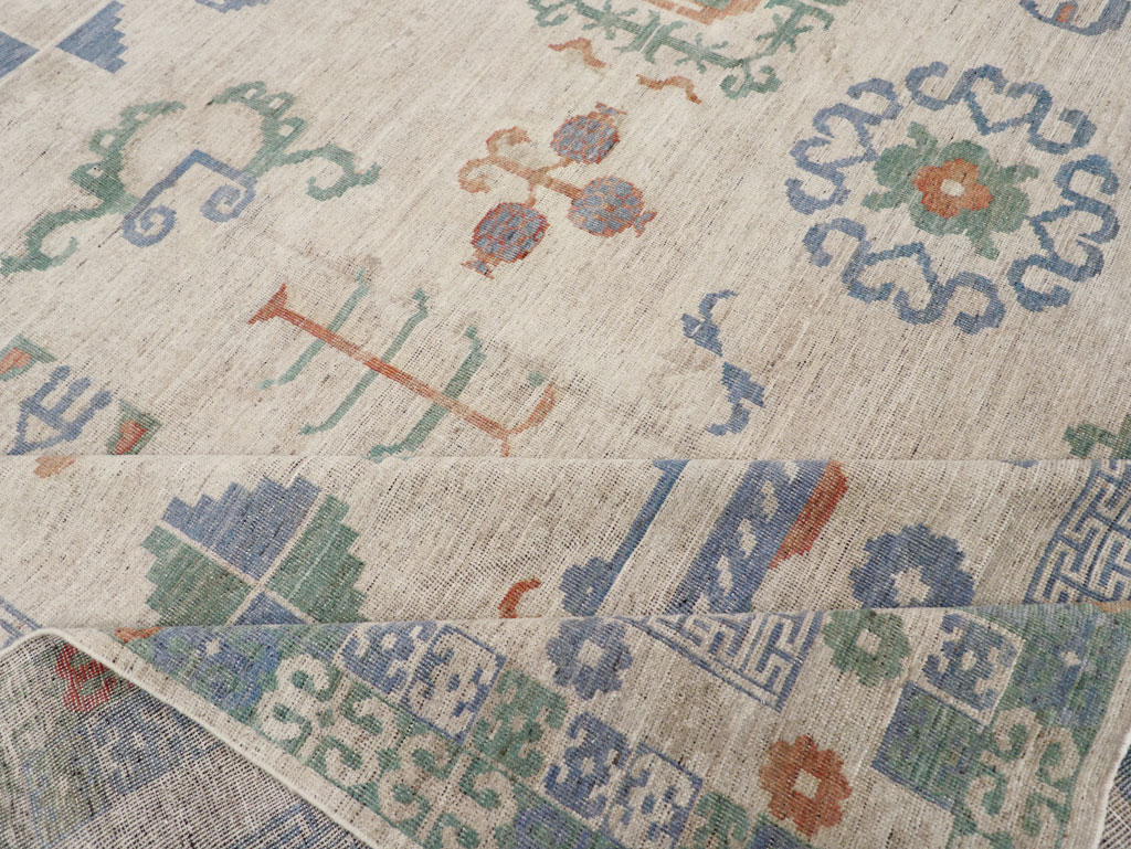 Modern East Turkestan Khotan Room Size Carpet, No.31761 - Gsblank