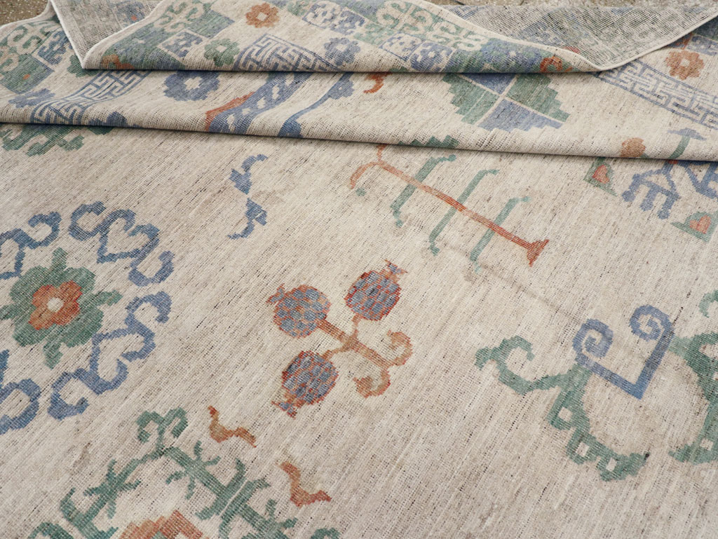 Modern East Turkestan Khotan Room Size Carpet, No.31761 - Gsblank