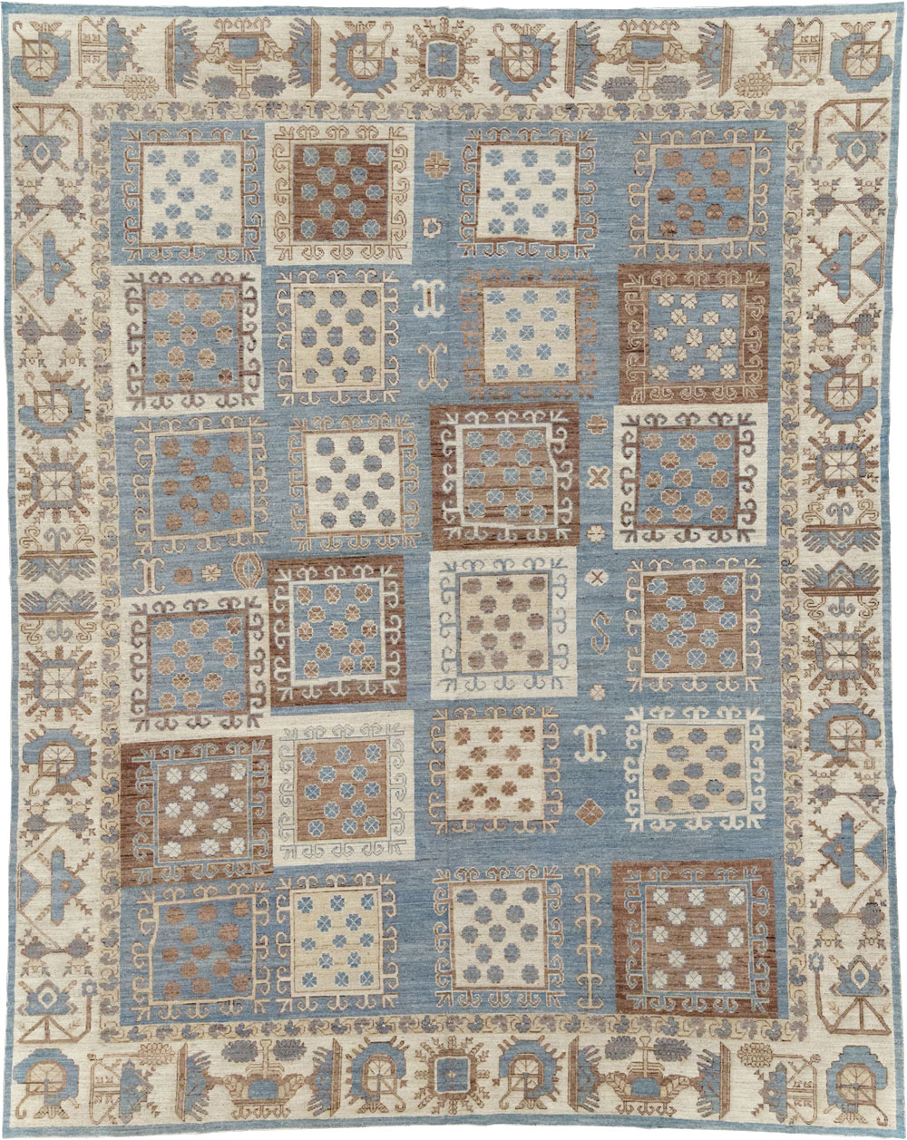 Modern East Turkestan Khotan Room Size Carpet, No.31765 - Gsblank