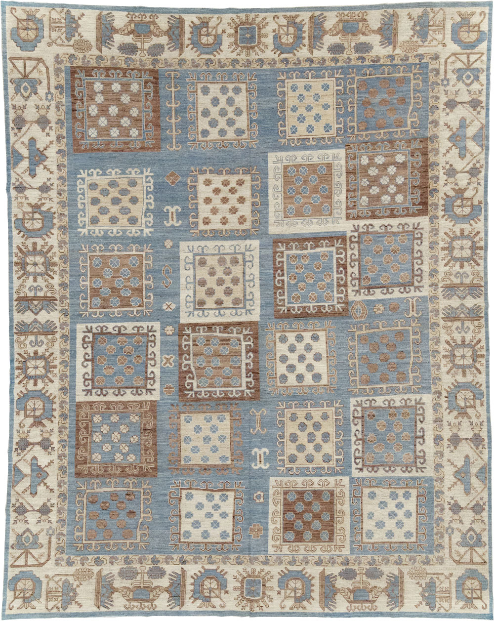 Modern East Turkestan Khotan Room Size Carpet, No.31765 - Gsblank
