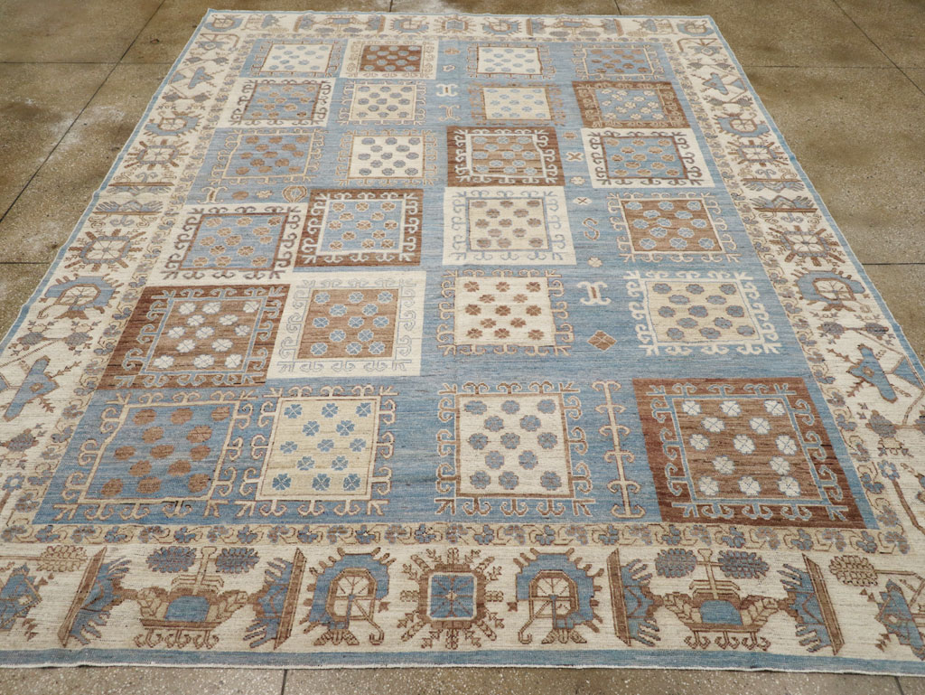 Modern East Turkestan Khotan Room Size Carpet, No.31765 - Gsblank