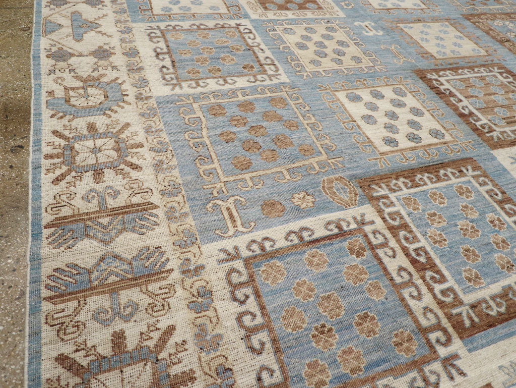 Modern East Turkestan Khotan Room Size Carpet, No.31765 - Gsblank