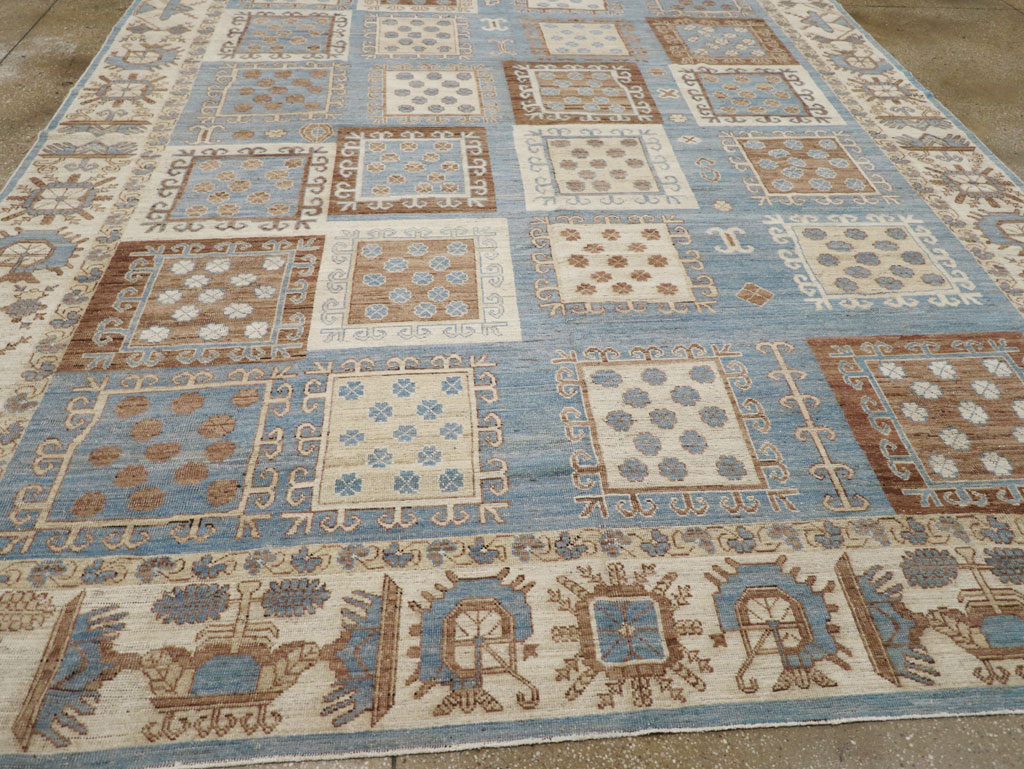 Modern East Turkestan Khotan Room Size Carpet, No.31765 - Gsblank