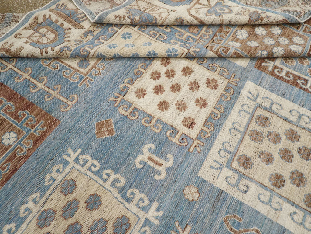 Modern East Turkestan Khotan Room Size Carpet, No.31765 - Gsblank