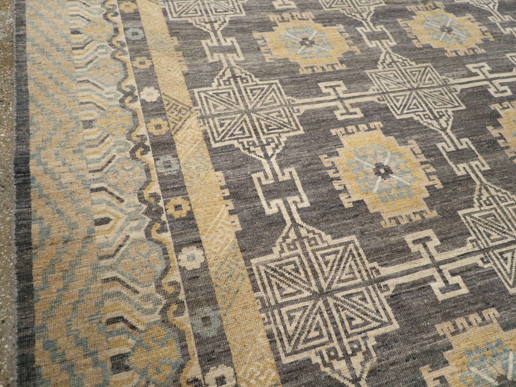 Modern East Turkestan Khotan Room Size Carpet, No.31767 - Gsblank