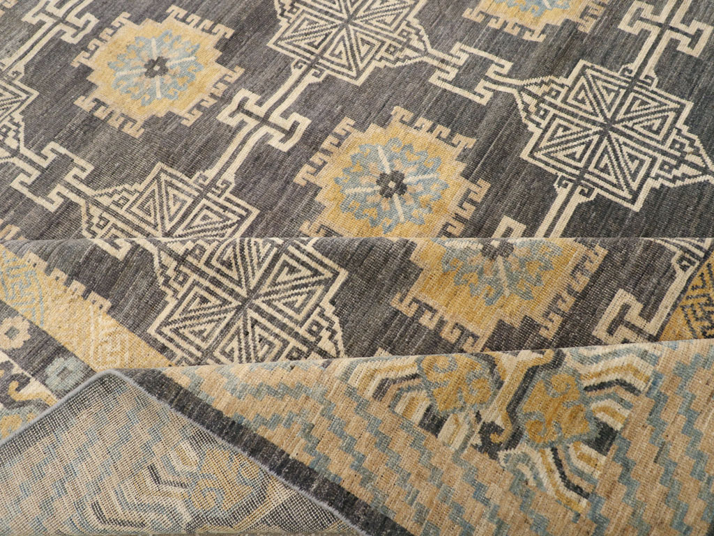 Modern East Turkestan Khotan Room Size Carpet, No.31767 - Gsblank