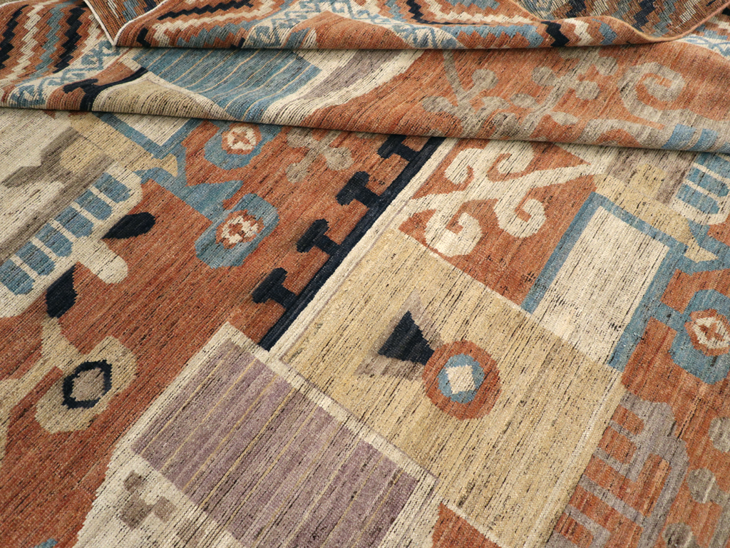 Modern East Turkestan Khotan Room Size Carpet, No.31768 - Gsblank