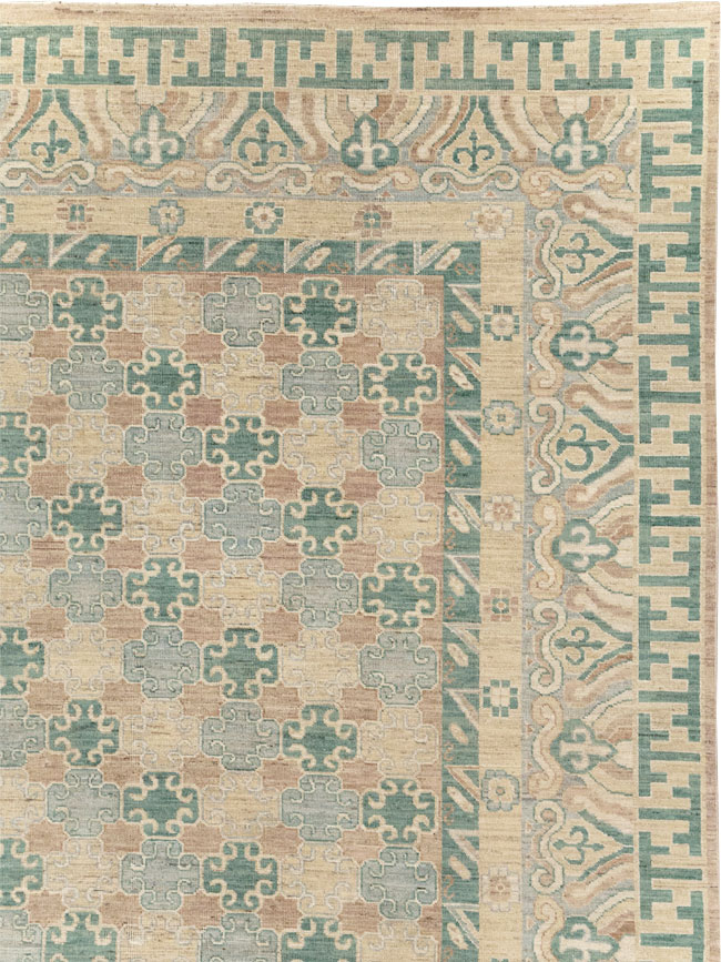 Modern East Turkestan Khotan Large Room Size Carpet, No.31769 - Gsblank