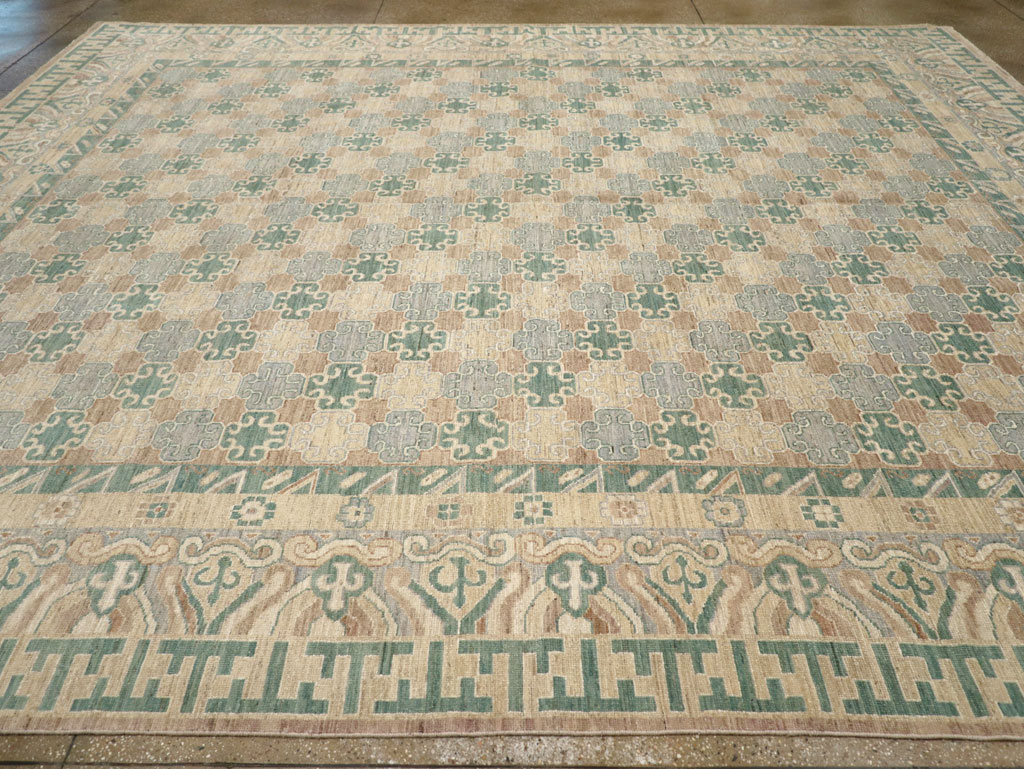 Modern East Turkestan Khotan Large Room Size Carpet, No.31769 - Gsblank