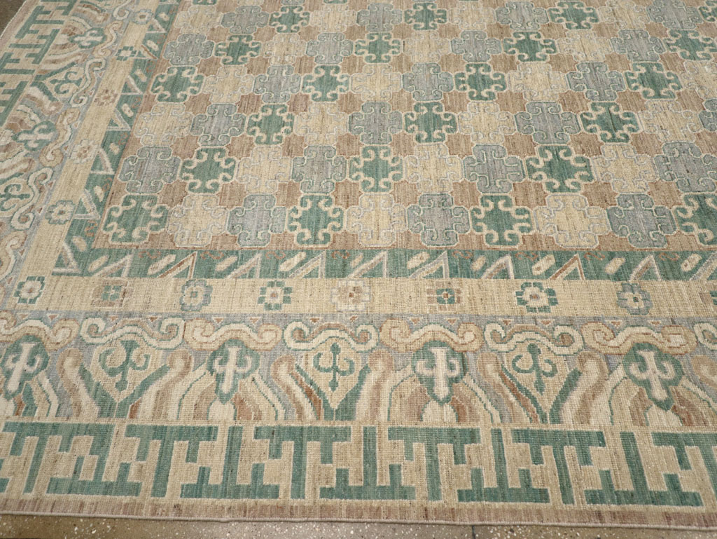 Modern East Turkestan Khotan Large Room Size Carpet, No.31769 - Gsblank