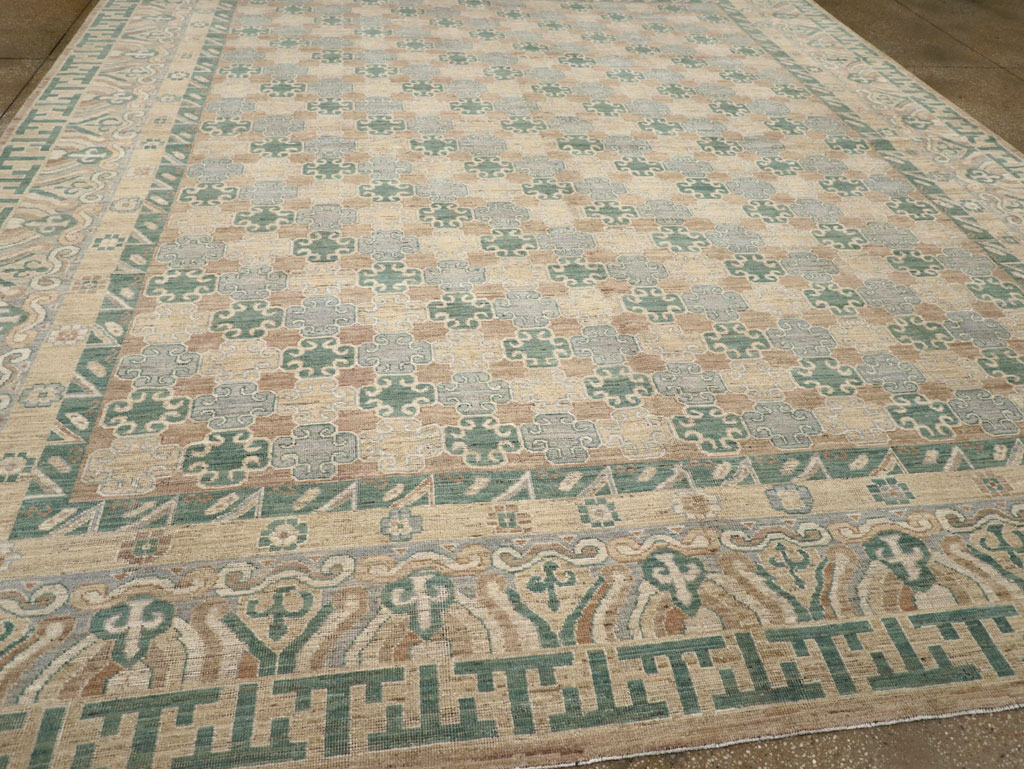 Modern East Turkestan Khotan Large Room Size Carpet, No.31769 - Gsblank