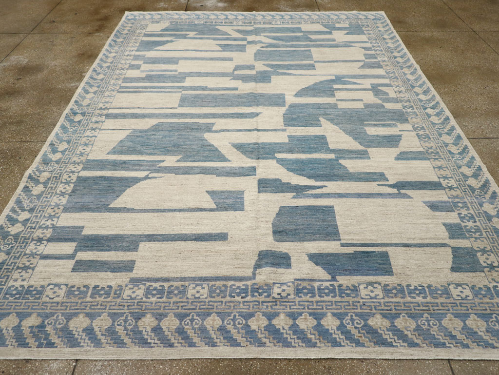 Modern East Turkestan Khotan Room Size Carpet, No.31771 - Gsblank