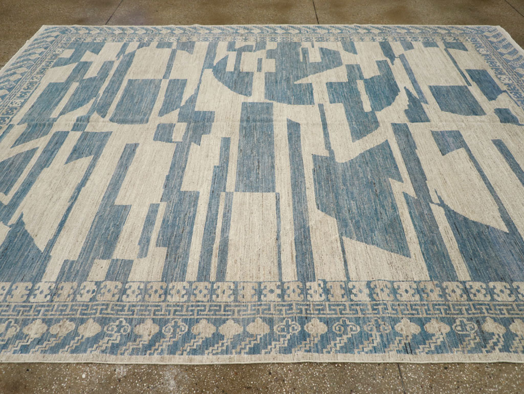 Modern East Turkestan Khotan Room Size Carpet, No.31771 - Gsblank