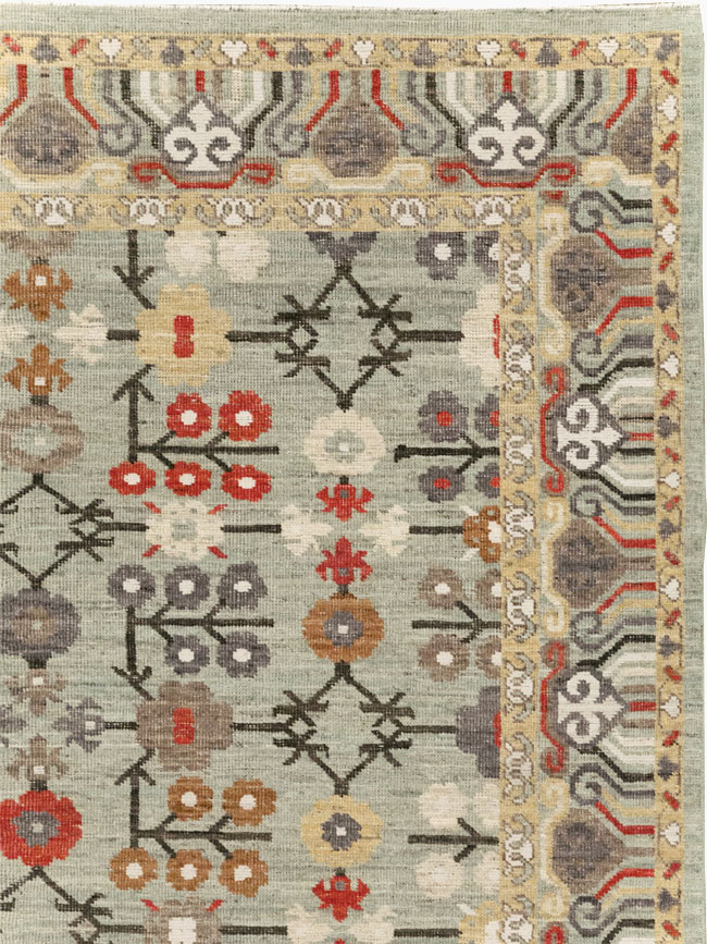 Modern East Turkestan Khotan Small Room Size Carpet, No.31772 - Gsblank