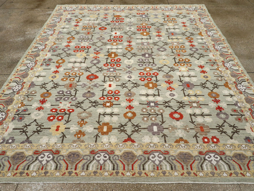 Modern East Turkestan Khotan Small Room Size Carpet, No.31772 - Gsblank