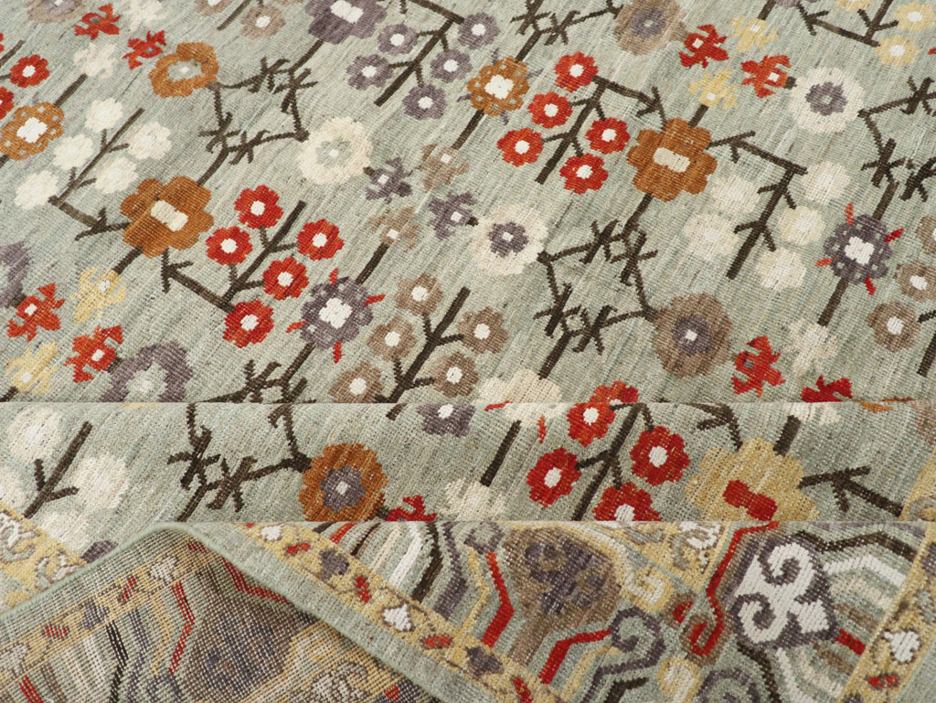 Modern East Turkestan Khotan Small Room Size Carpet, No.31772 - Gsblank