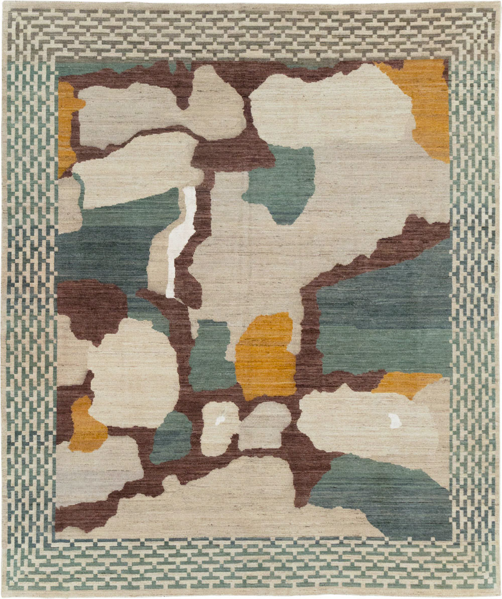 Modern East Turkestan Khotan Small Room Size Carpet, No.31773 - Gsblank