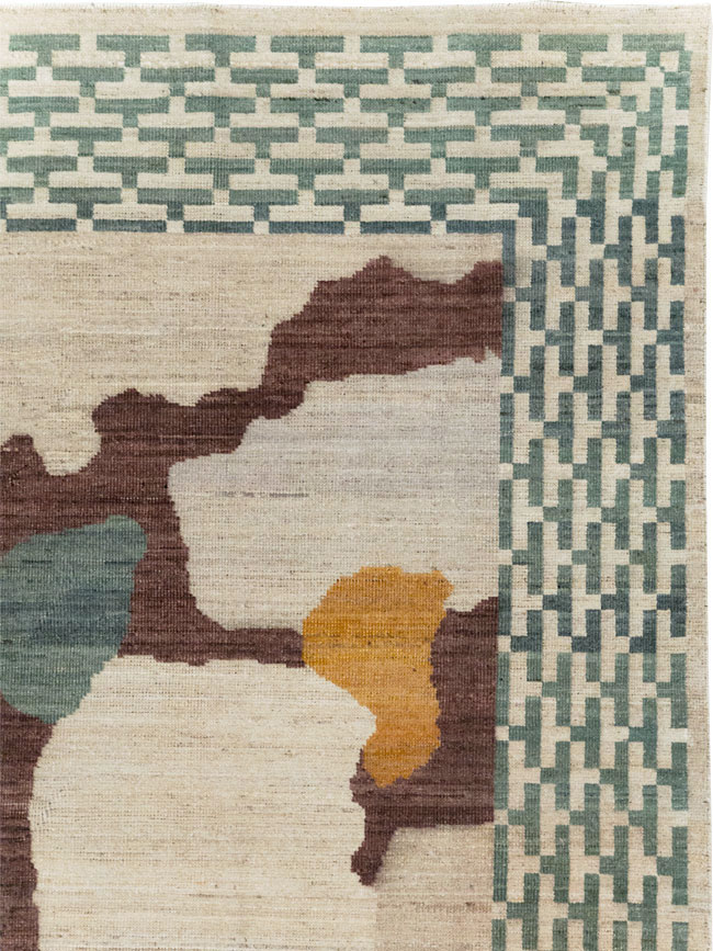 Modern East Turkestan Khotan Small Room Size Carpet, No.31773 - Gsblank