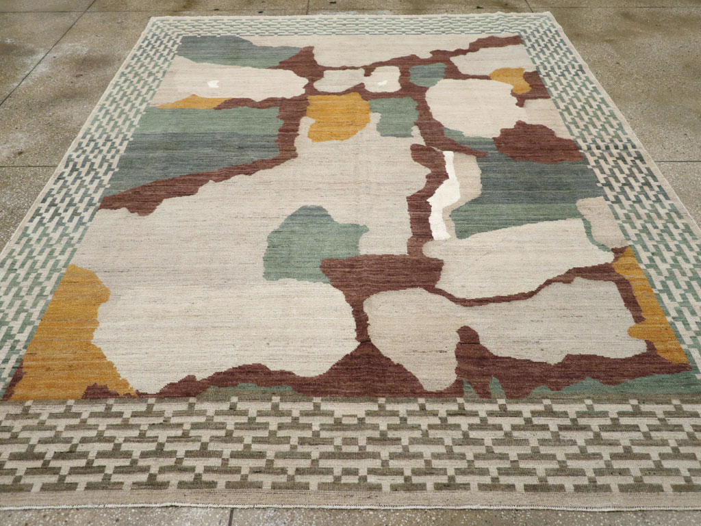 Modern East Turkestan Khotan Small Room Size Carpet, No.31773 - Gsblank