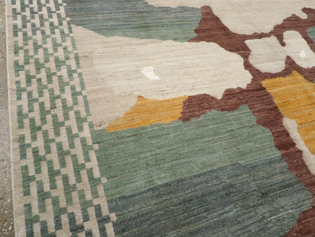 Modern East Turkestan Khotan Small Room Size Carpet, No.31773 - Gsblank