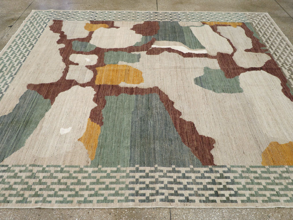 Modern East Turkestan Khotan Small Room Size Carpet, No.31773 - Gsblank