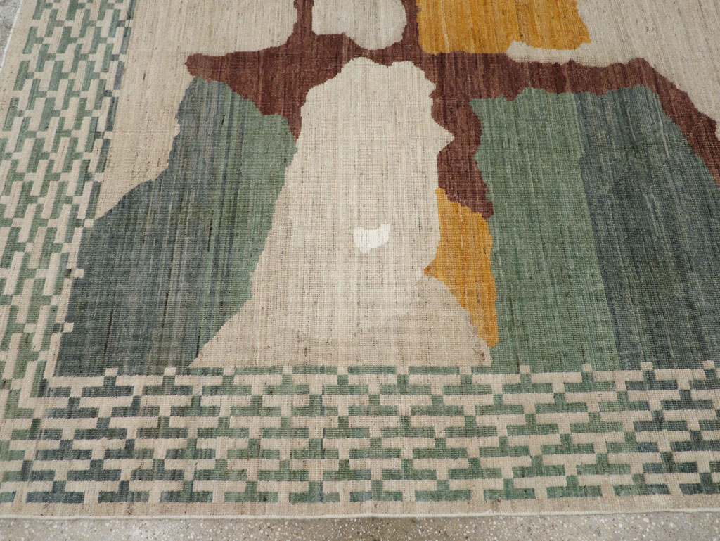 Modern East Turkestan Khotan Small Room Size Carpet, No.31773 - Gsblank