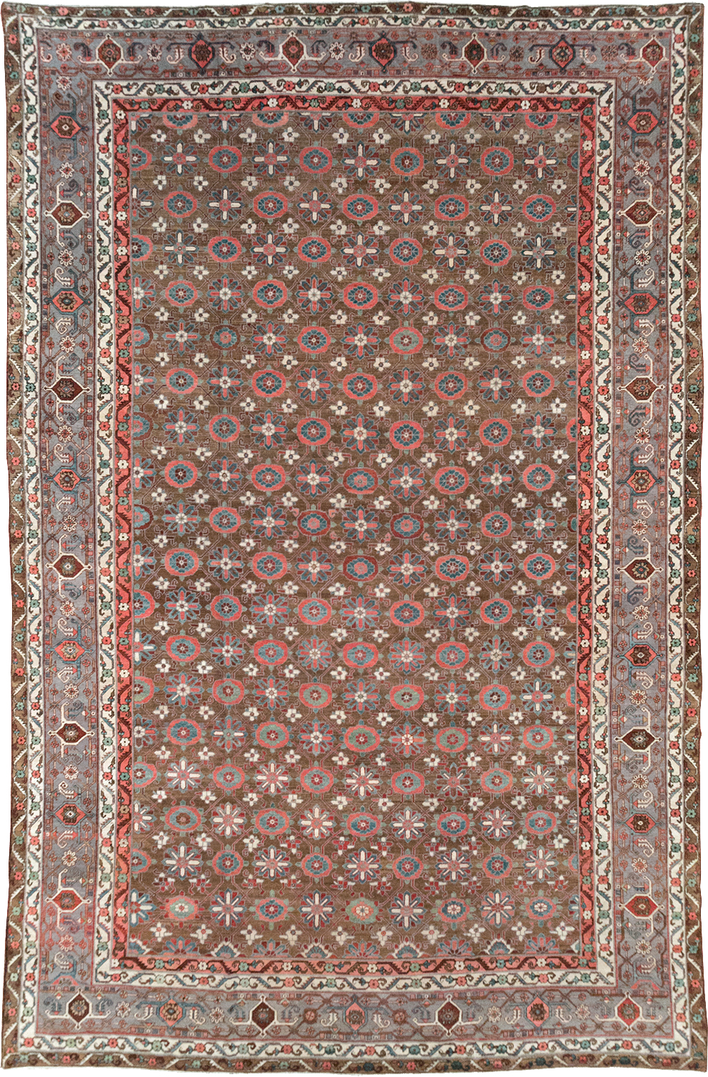 Antique Persian Heriz Large Carpet, No.31774 - Gsblank