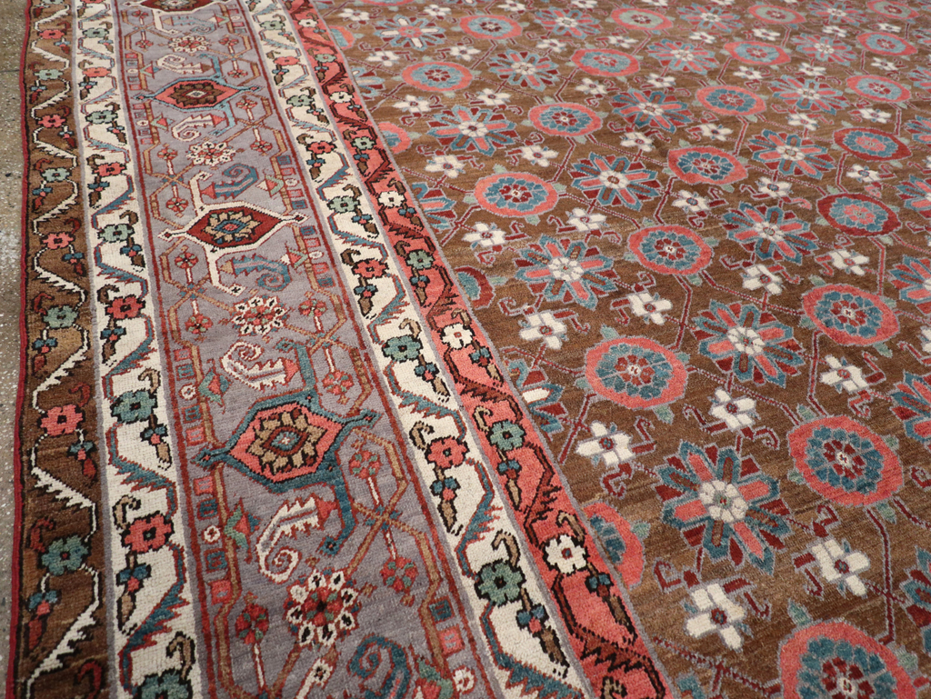 Antique Persian Heriz Large Carpet, No.31774 - Gsblank