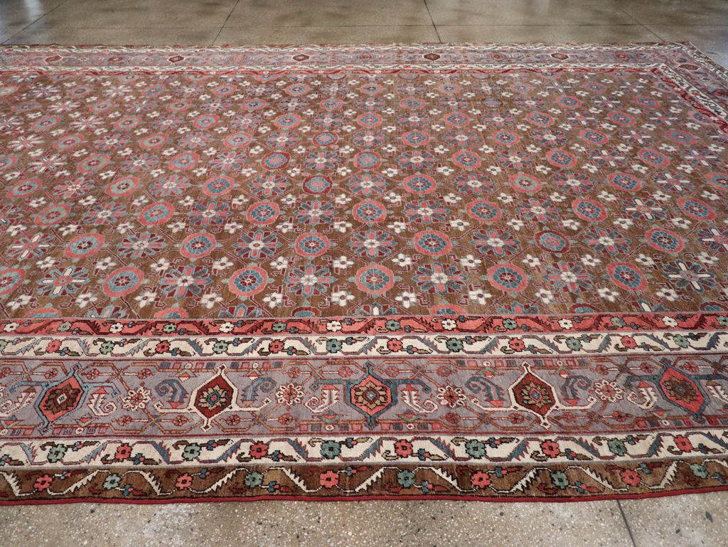 Antique Persian Heriz Large Carpet, No.31774 - Gsblank