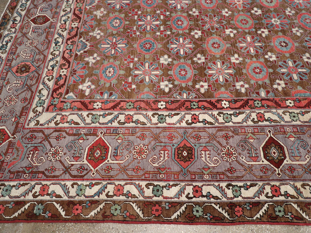 Antique Persian Heriz Large Carpet, No.31774 - Gsblank