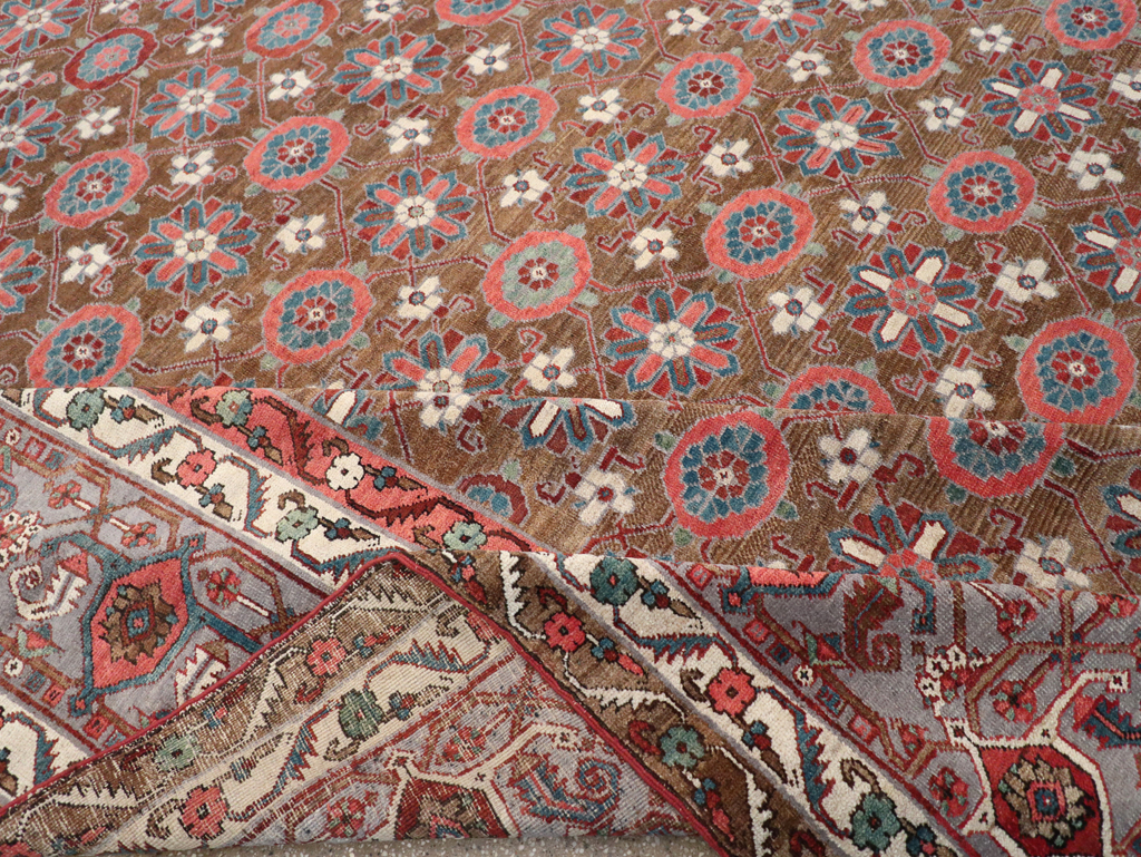 Antique Persian Heriz Large Carpet, No.31774 - Gsblank