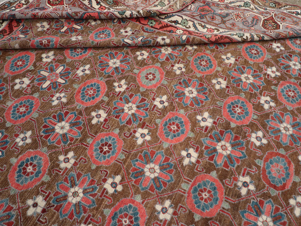 Antique Persian Heriz Large Carpet, No.31774 - Gsblank