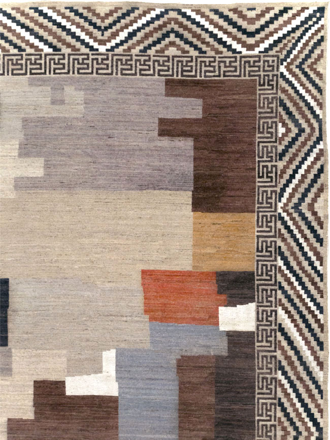 Modern East Turkestan Khotan Large Room Size Carpet, No.31776 - Gsblank