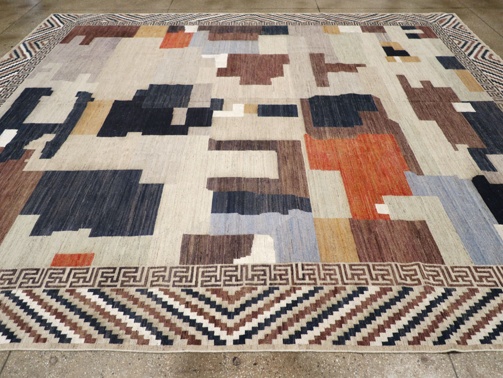 Modern East Turkestan Khotan Large Room Size Carpet, No.31776 - Gsblank